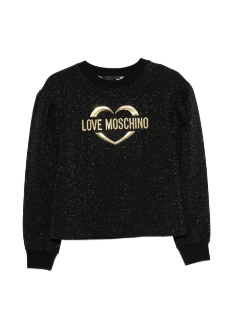 Love Moschino logo-print sweatshirt Black M4308