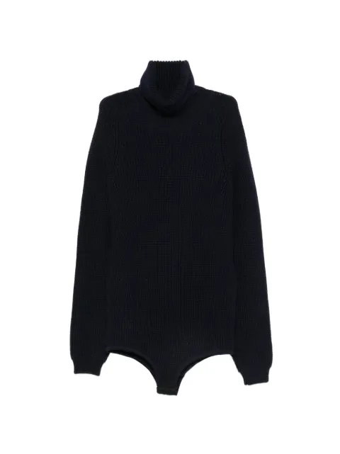 Nº21 ribbed-knit roll-neck bodysuit Blue A0037013