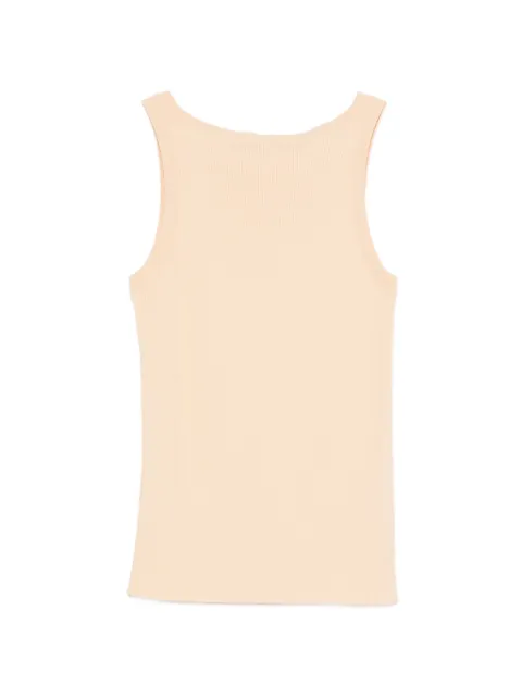 Liviana Conti ribbed-knit tank top Neutrals F5SA34