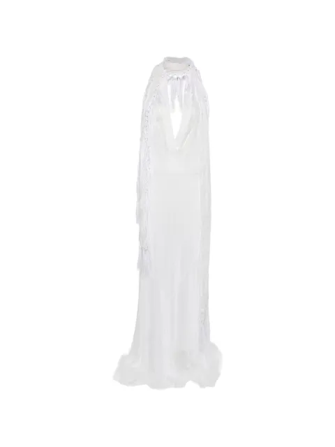 Blumarine V-neck maxi dress White A5444A392A