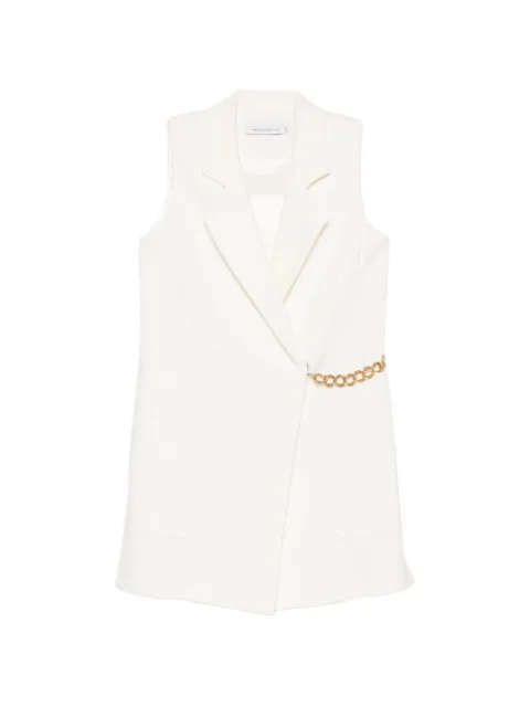SIMONA CORSELLINI chain-link mini dress White CPGL