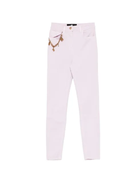 Elisabetta Franchi charm-detail jeans Purple PJ30S21E2