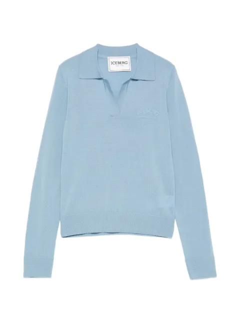 Iceberg V-neck sweater Blue A0079