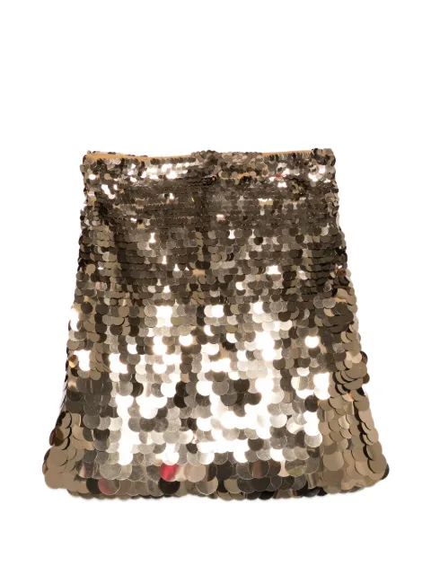 Liviana Conti sequin-embellished mini skirt Gold L4WW52