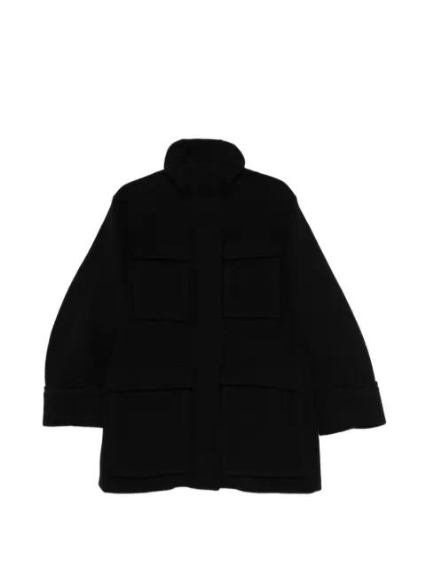 Circus Hotel pocket overcoat Black H4WO20