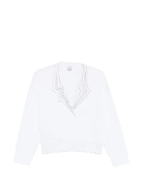 PINKO frayed sweater White 100474A0LQ