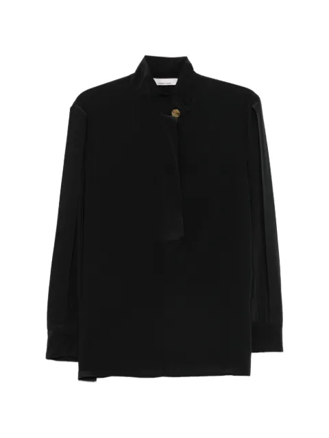 Liviana Conti mock-neck blouse Black F3WS10