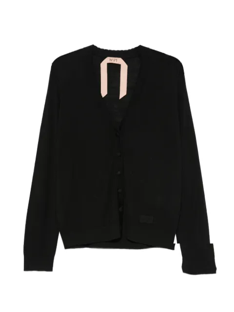 Nº21 V-neck cardigan Black A0209000