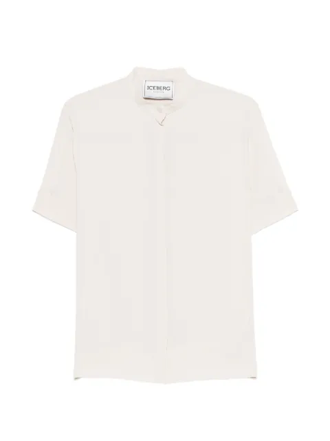 Iceberg collarless shirt Neutrals G0815111