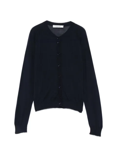 Liviana Conti fine-knit button-up cardigan Blue F3WG27