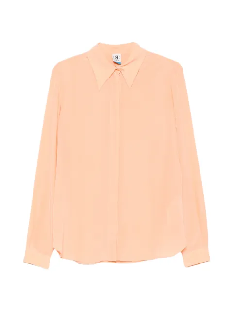 Missoni concealed-fastening long-sleeve blouse Orange 2W0010