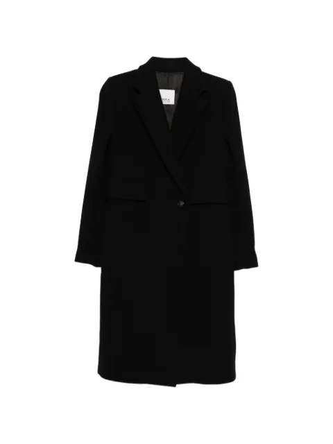 Erika Cavallini single-breasted coat Black P4WM03
