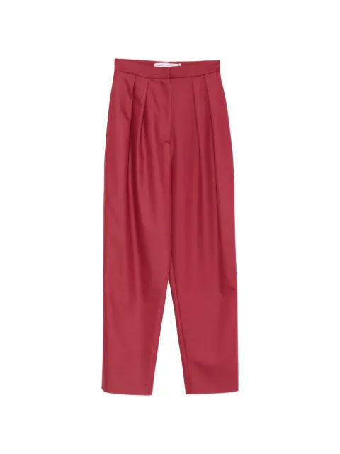 SIMONA CORSELLINI pleated tailored trousers Red CPPA025