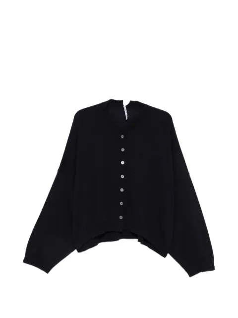 Liviana Conti button-up fine-knit cardigan Blue F5WB22