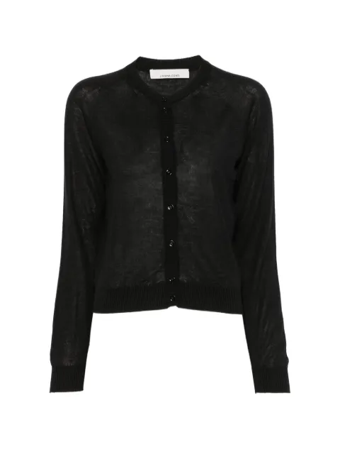 Liviana Conti button-fastening long-sleeve cardigan Black F3WG27