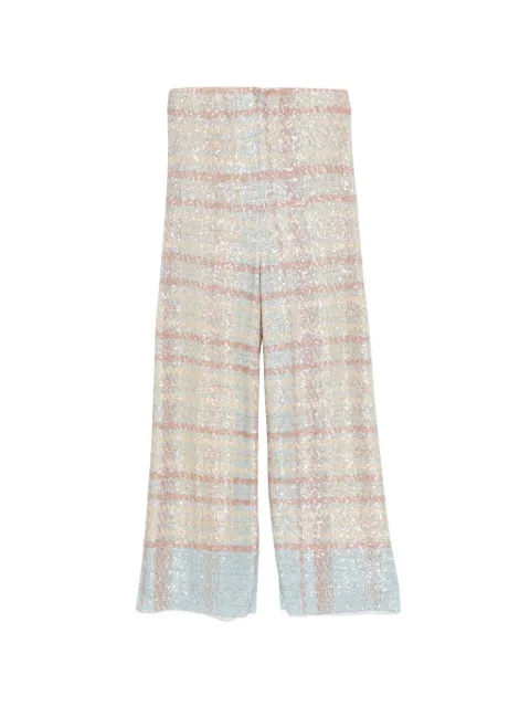 Circus Hotel sequin-embellishment trousers Neutrals H5SH05