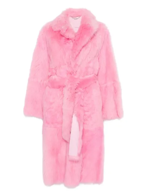Blumarine button-up fur coat Pink 2L023A