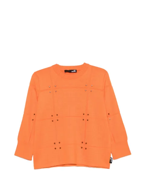 Love Moschino stud-embellishment sweater Orange G6390X0046