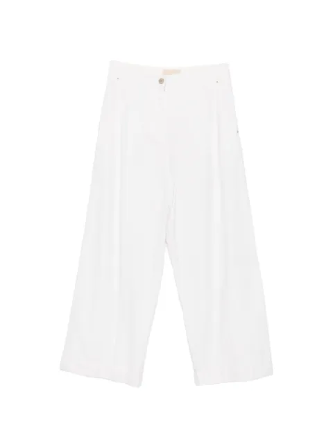 MOMONÌ wide-leg trousers White 24MOV3