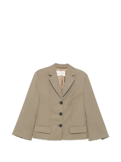 By Malene Birger Kaias herringbone single-breasted coat Green Q71417003