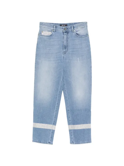 Just Cavalli glitter-embellished cropped jeans Blue S04LA0186N31857