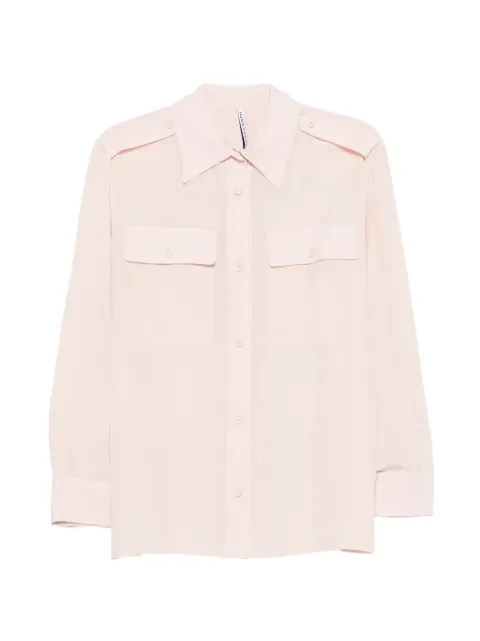 Liviana Conti button-fastening long-sleeve shirt Pink L4WS09