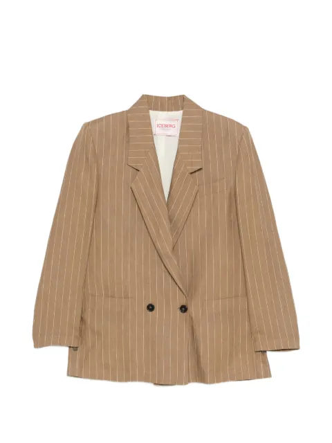 Iceberg pinstripe double-breasted blazer Neutrals L0313622