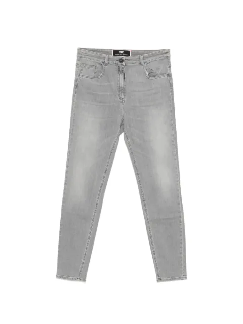 Elisabetta Franchi logo-plaque skinny jeans Grey PJ88I0682