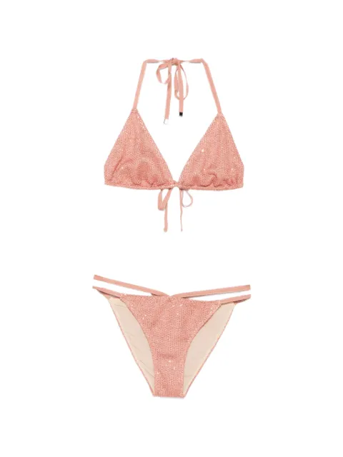 Circus Hotel embellished bikini Pink H4SK26