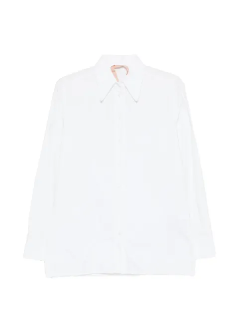 Nº21 logo-detail shirt White GO11
