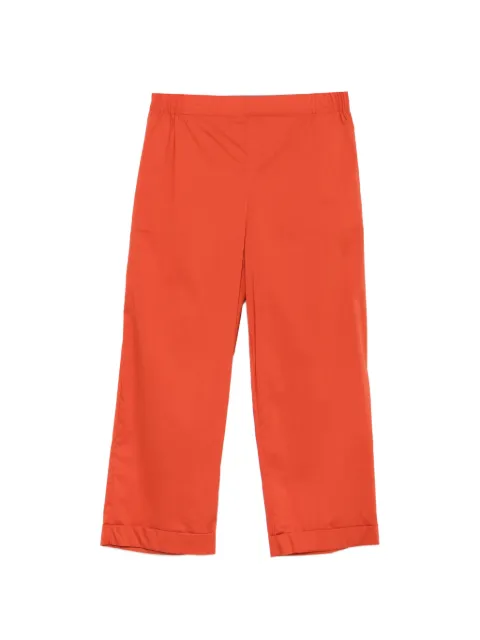 Liviana Conti elasticated-waistband trousers Orange L5SK86