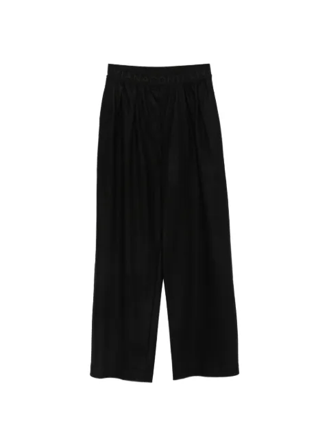 Liviana Conti logo-waistband trousers Black F3WN70