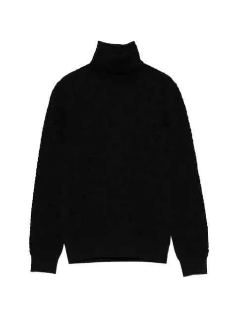 Iceberg turtleneck pattern sweater Black A0039017
