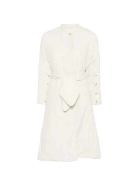 PSOPHIA belted button-cuff coat Neutrals 104COA1609