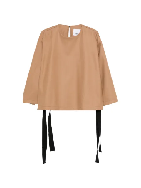 Erika Cavallini round-collar blouse Neutrals E3WM06