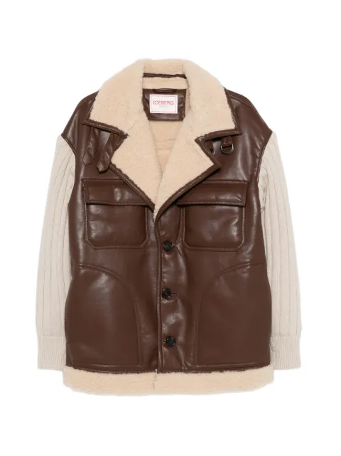 Iceberg panelled coat Brown O0302858