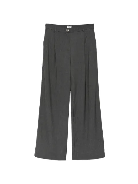 Blugirl pleated logo-button trousers Grey RF3140