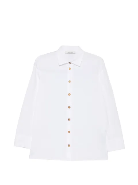 Liviana Conti button-fastening back-tie shirt White L2WK07