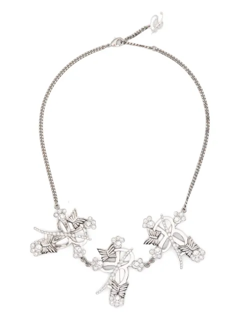 Blumarine cross-embellished choker Silver 2W345A