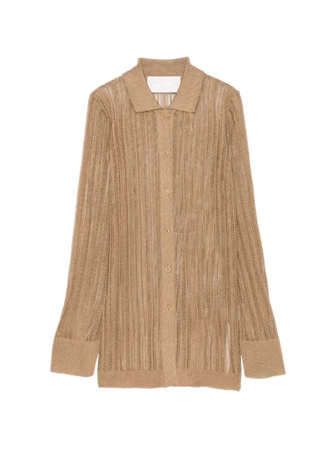 Circus Hotel open-knit cardigan Neutrals H5SD23