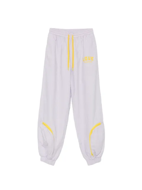 Love Moschino logo-print trousers Purple WPB1501T496A