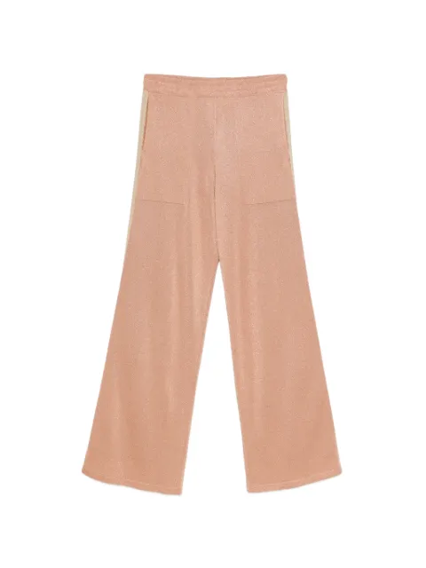 Circus Hotel stripe-detail trousers Pink H5SA37