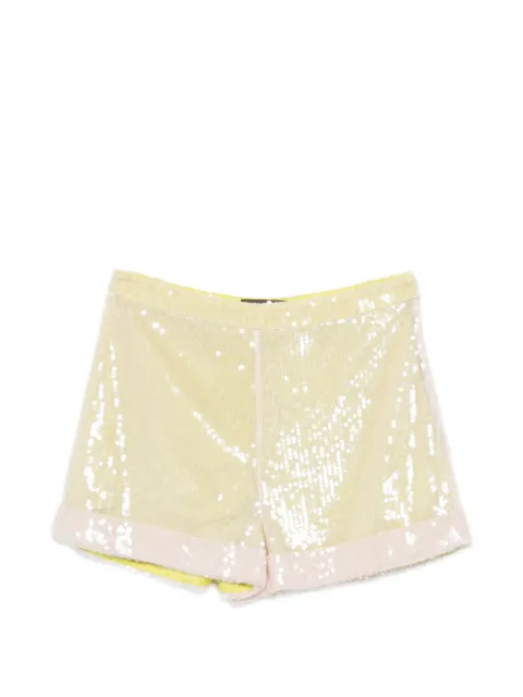 mvp wardrobe sequin bermuda shorts Yellow D0305230