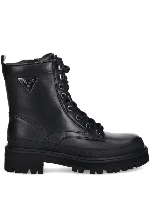 GUESS USA 40mm Bada lace-up combat boots Black FLFB2DLEA10