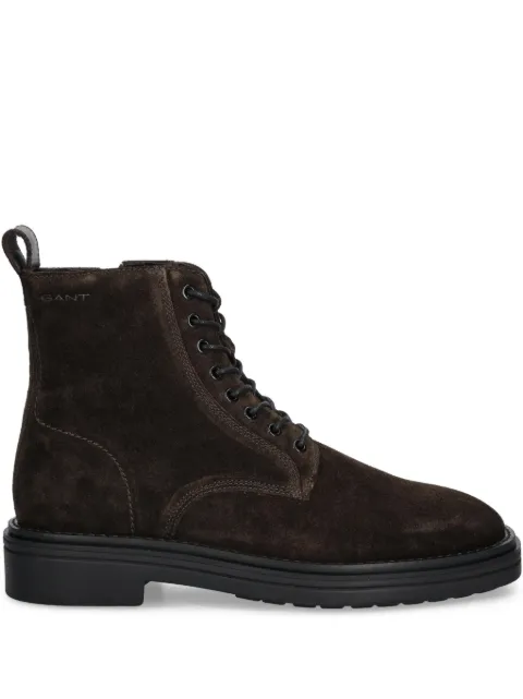 Gant lace-up side-zip boots Brown 31643135