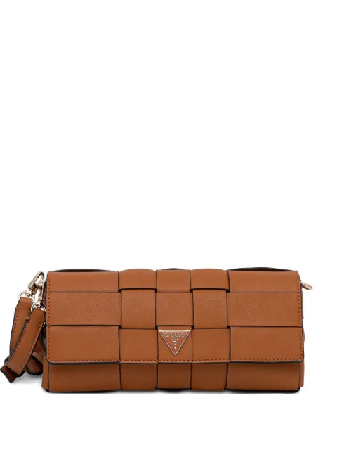 GUESS USA woven logo cross-body bag Brown HWWG9661190