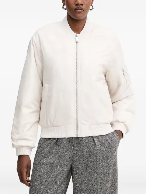 GUESS USA zipped bomber jacket White W5YL08WHDK2