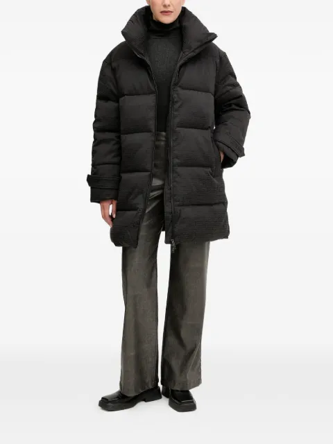 Gestuz GZnansi embossed funnel-neck puffer jacket Black 10910330