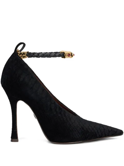 Roberto Cavalli braided strap pumps Black VWS007VL356