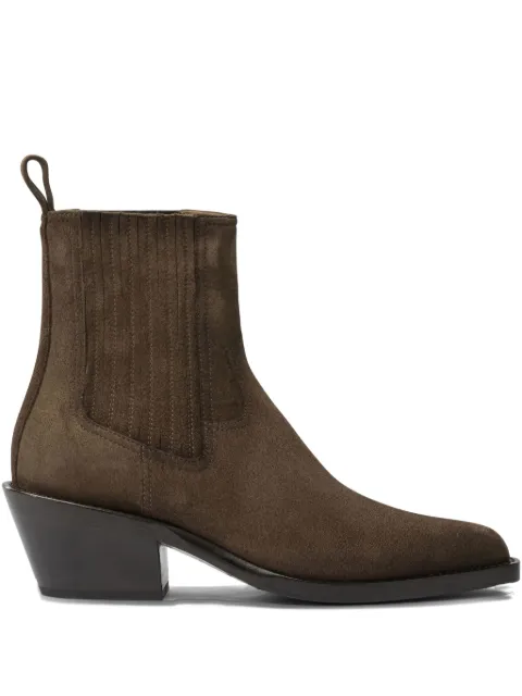 Henderson Baracco Henderson pull-tab heeled boots Brown ALLYSON69DSUEDEBIRRAANTICATO